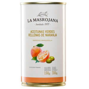 Olives verte farcies à l'orange - Canette de 150gr.